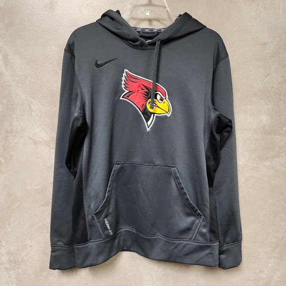 NWOT Nike Redbird Hooded Steel Gray Polyester Sweatshirt Size Small - Picture 3 of 13